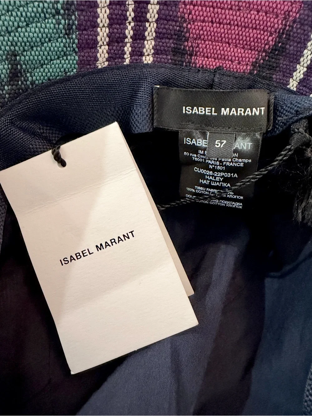 Isabel Marant Haley Bucket Hat Size 57 Medium